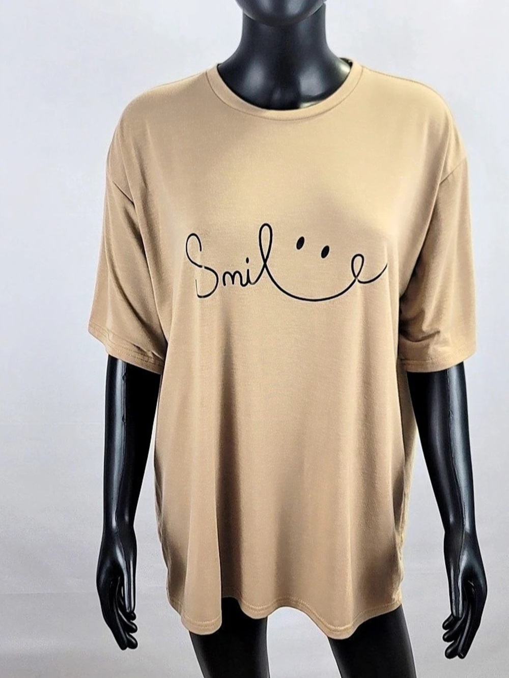 SHEIN Graphic Short Sleeve Tee in Brown Large Like New